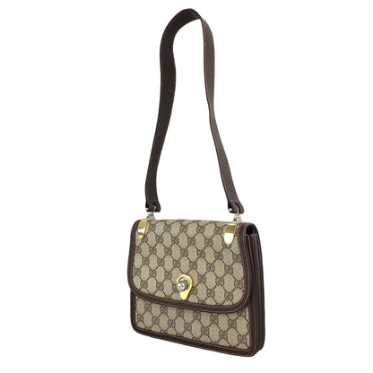 GUCCI GG Pattern Shoulder bag Beige Vintage m43bwz