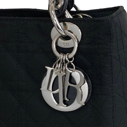 Christian Dior Lady Dior Cannage Nylon Two-way Shoulder bag Black Vintage 2i75ru