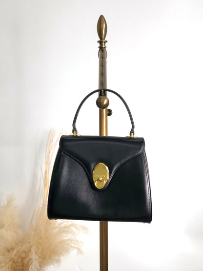 GIVENCHY Top Handle Handbag Black Vintage 8gf8y4