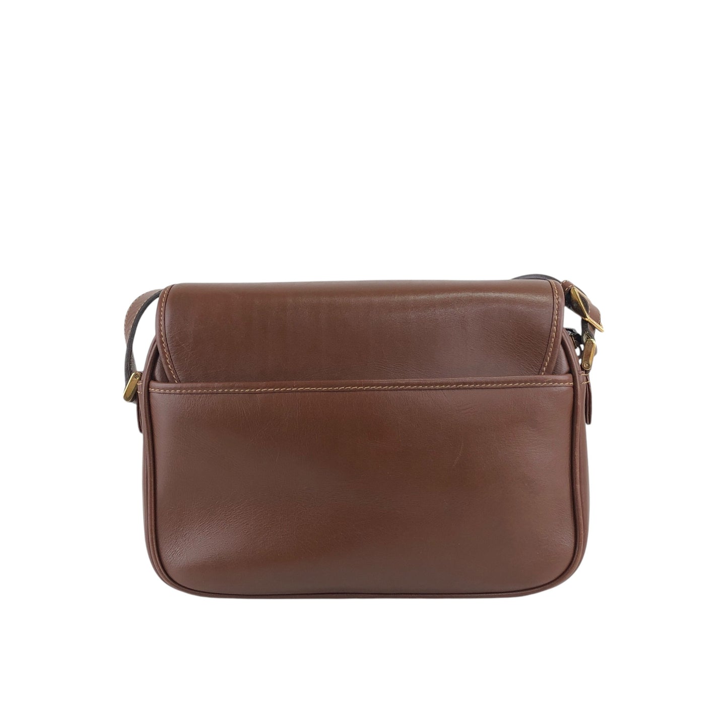 GUCCI Logo Shoulder bag Brown Vintage 56um6g