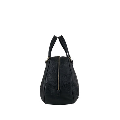 CELINE Logo Small Boston bag Handbag Black Vintage fr3ikk