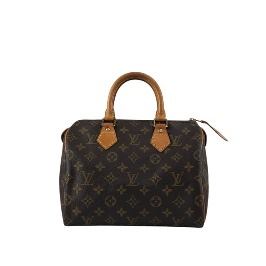 LOUIS VUITTON Monogram Small Boston bag Handbag Brown Vintage ss8v76
