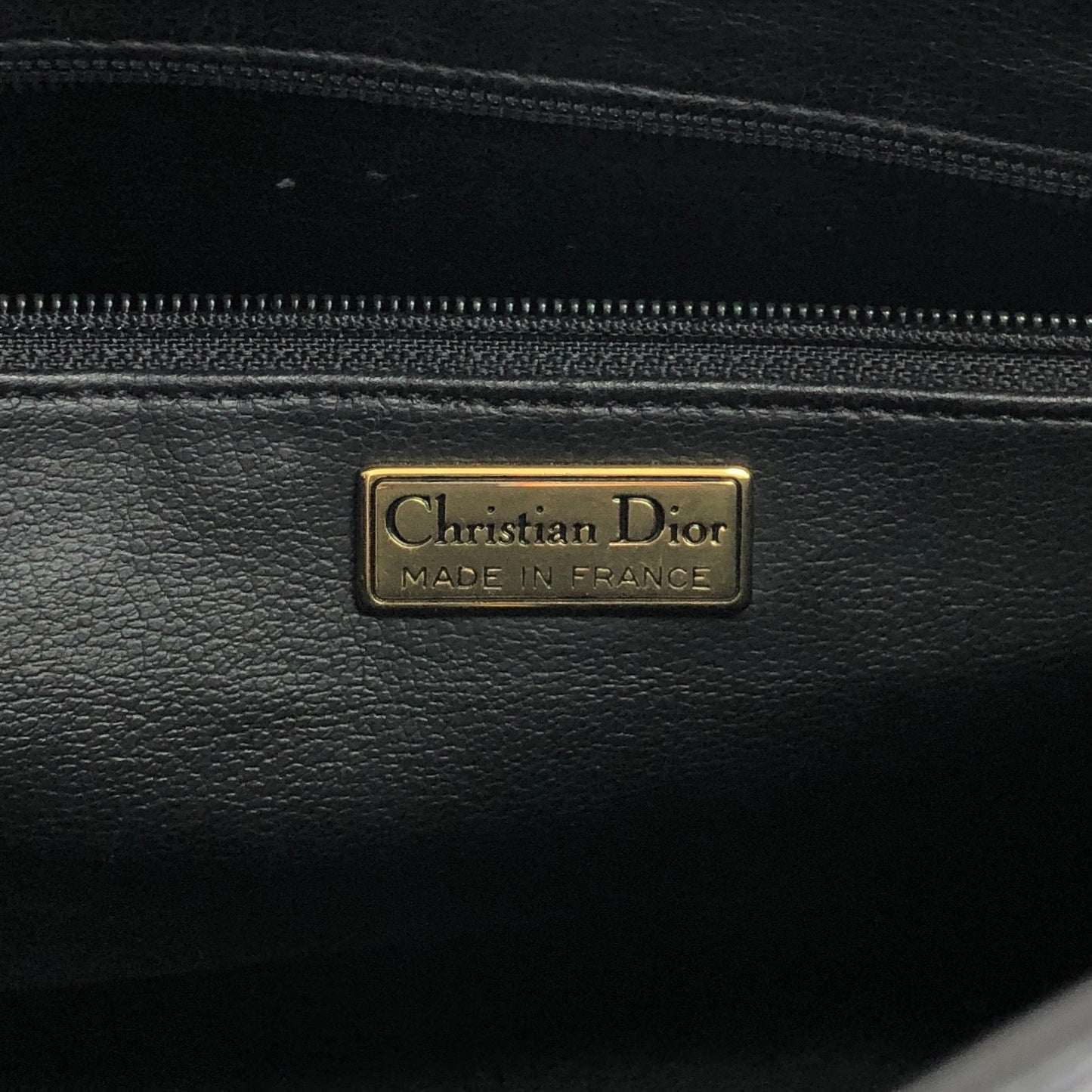 Christian Dior Logo Shoulder bag Black Vintage ysncmj