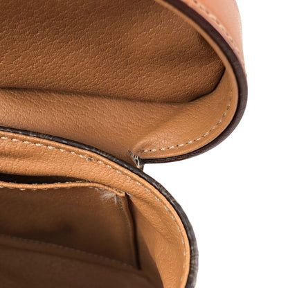 CELINE Macadam Blason Two-way Handbag Shoulder bag Brown Vintage crpdut