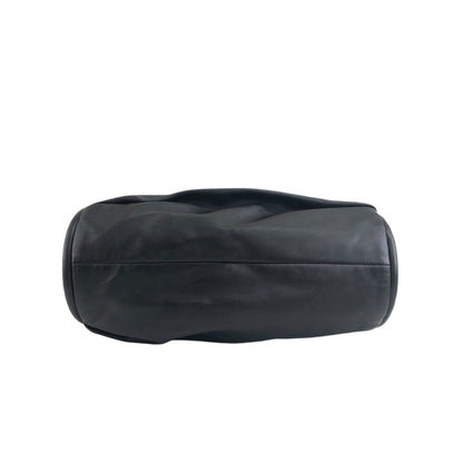 Christian Dior Logo Motif Shoulder bag Black Vintage fudavv