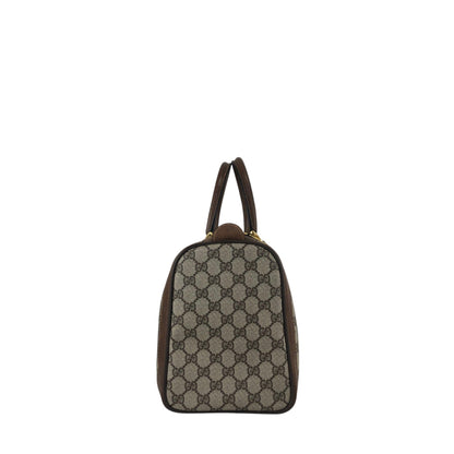 GUCCI Sherry Line Small Boston bag Handbag Brown Vintage wub827
