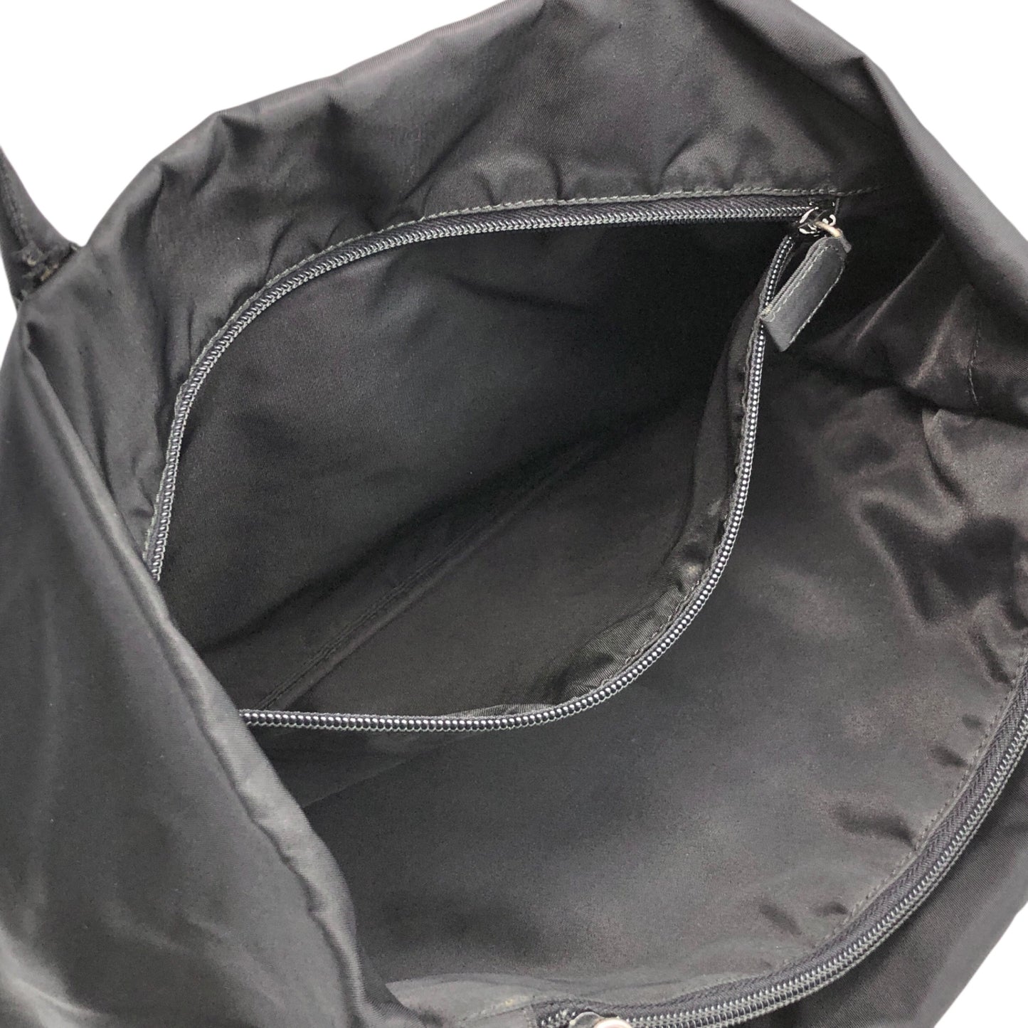 PRADA Tessuto Triangle Logo Totebag Black Vintage m8ccmn