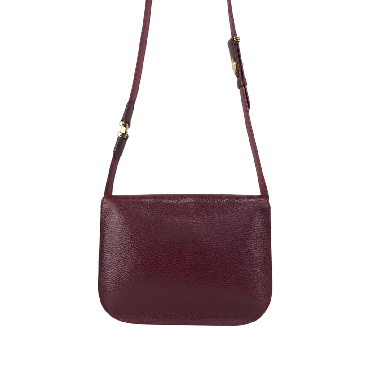 Cartier Flap Shoulder bag Bordeaux Vintage 63gc86