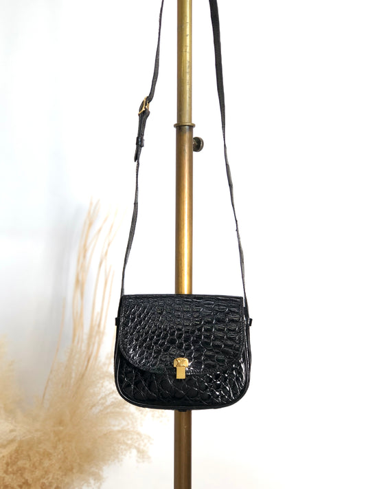CELINE Triomphe Shoulder bag Black Vintage vtsptj