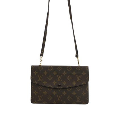 LOUIS VUITTON Monogram Shoulder bag Brown Vintage aaa5yj