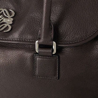 LOEWE Alamo Anagram Handbag Totebag Brown Vintage 6gpe63