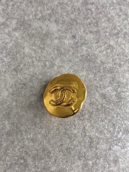 CHANEL Coco Mark Earrings Gold Vintage jdncgd