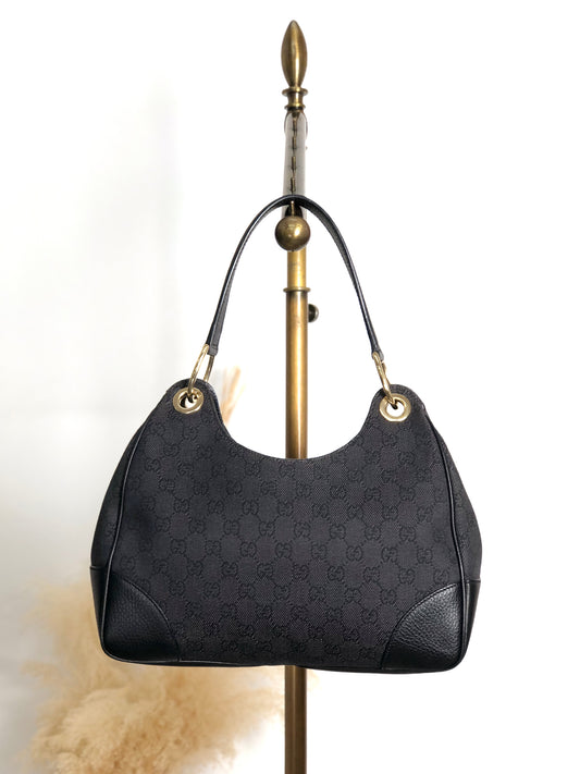GUCCI Shoulder bag Black Vintage 2wjvts