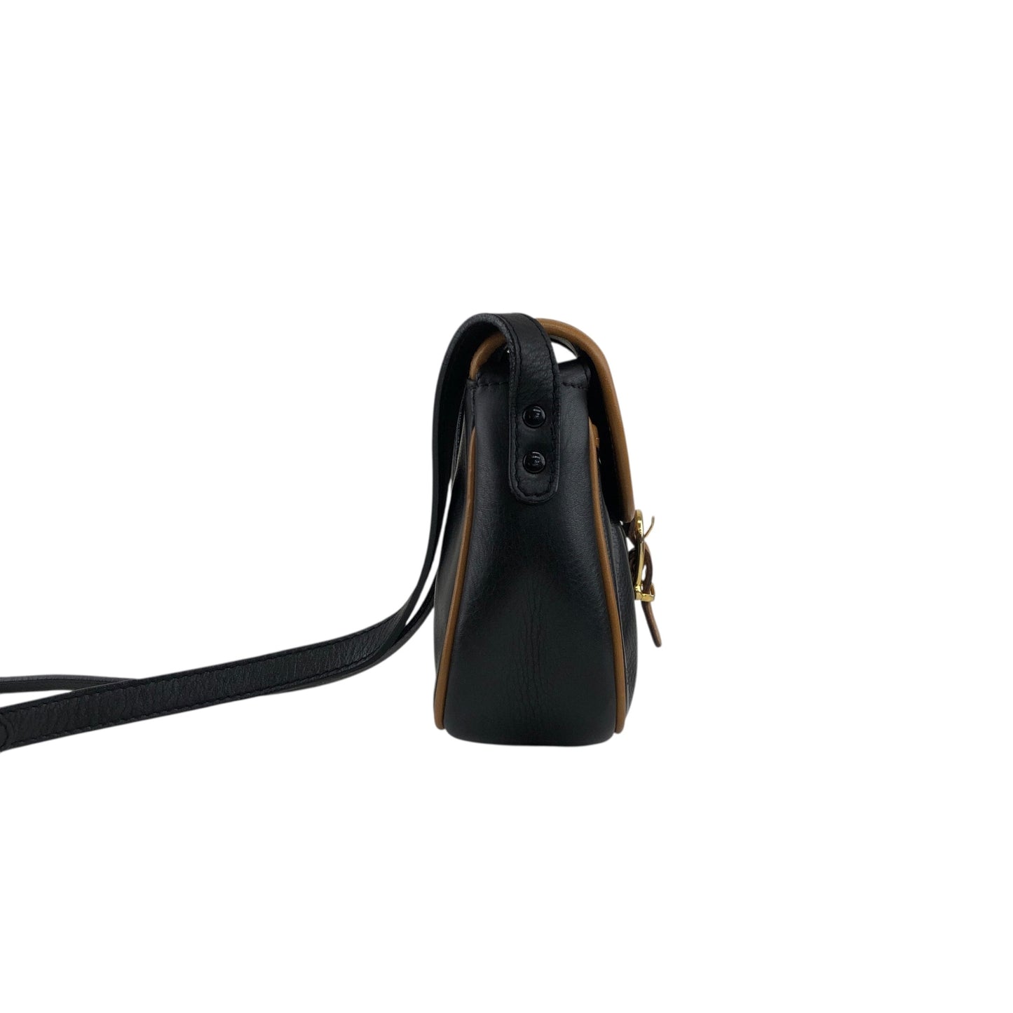 CELINE Blason 前扣肩背包 黑色復古 m2bms5