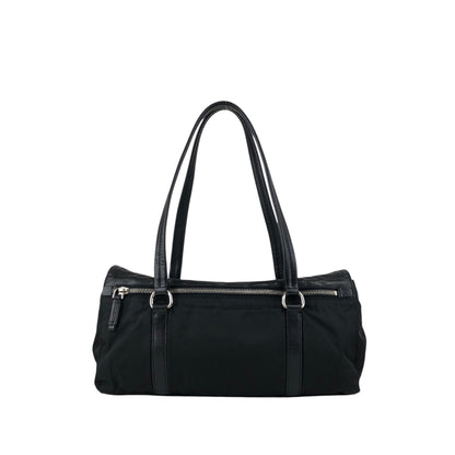 PRADA Push lock Handbag Black Vintage pesttr