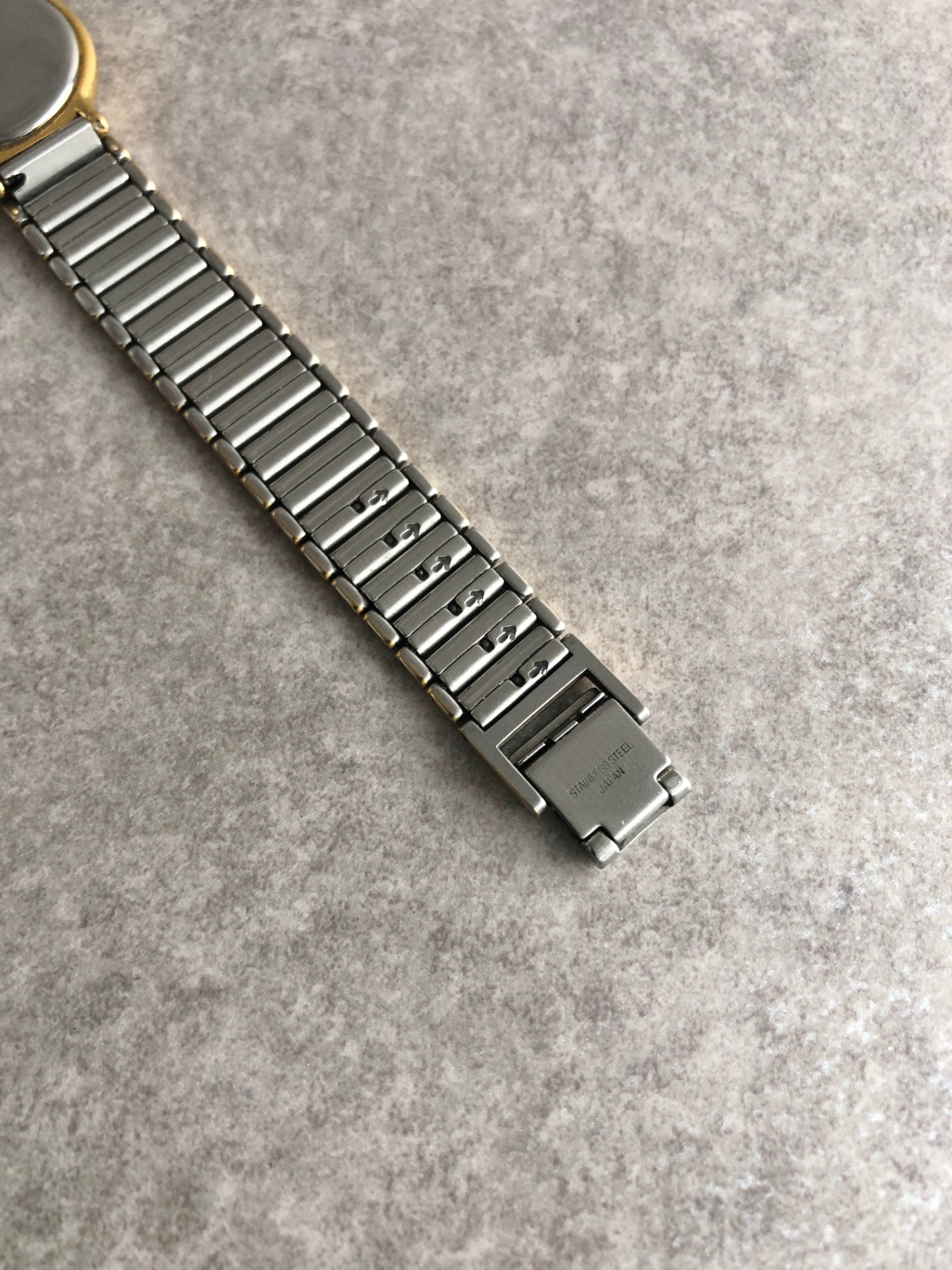 Yves Saint Laurent YSL Logo Watch Gold×Silver Vintage rurspi