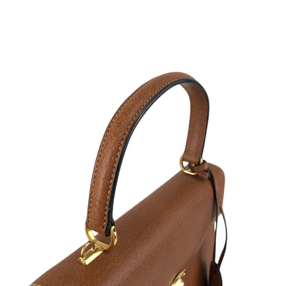 GUCCI Two-way Handbag Shoulder bag Brown Vintage 8xrv5h