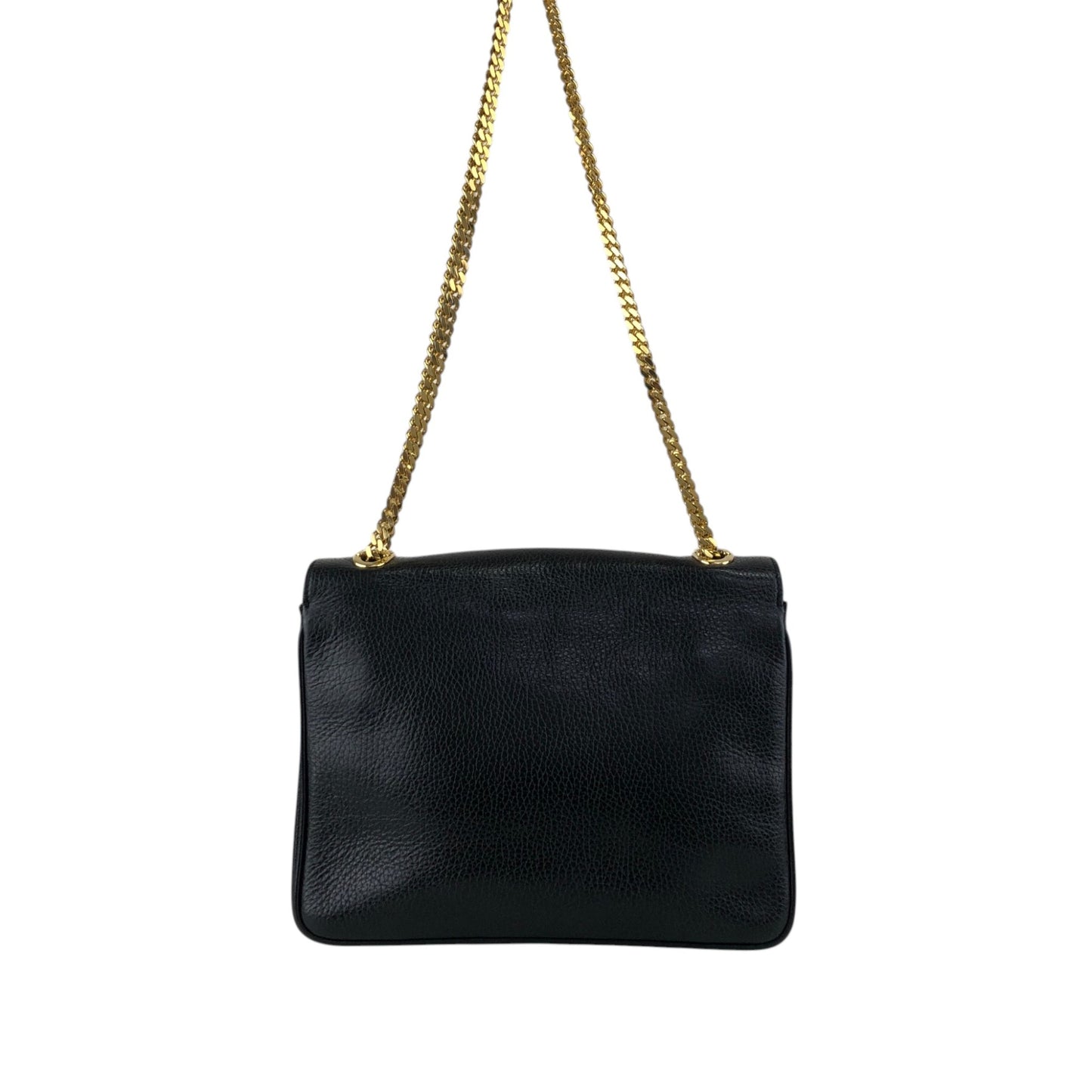CELINE Triomphe Chain Shoulder bag Black Vintage t8zcx2