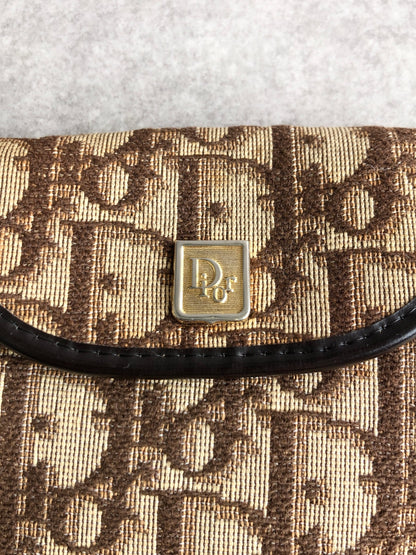 Christian Dior Trotter Coin Purse Brown Vintage 7yu3h7