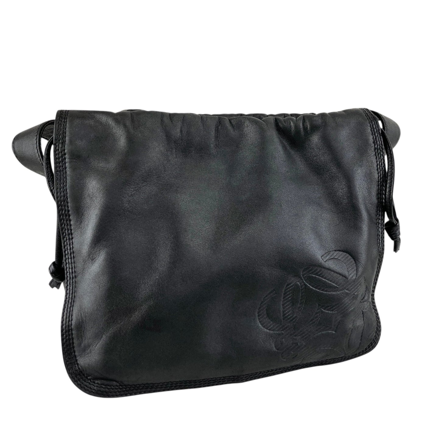 LOEWE Anagram Shoulder bag Black Vintage cdbjnf