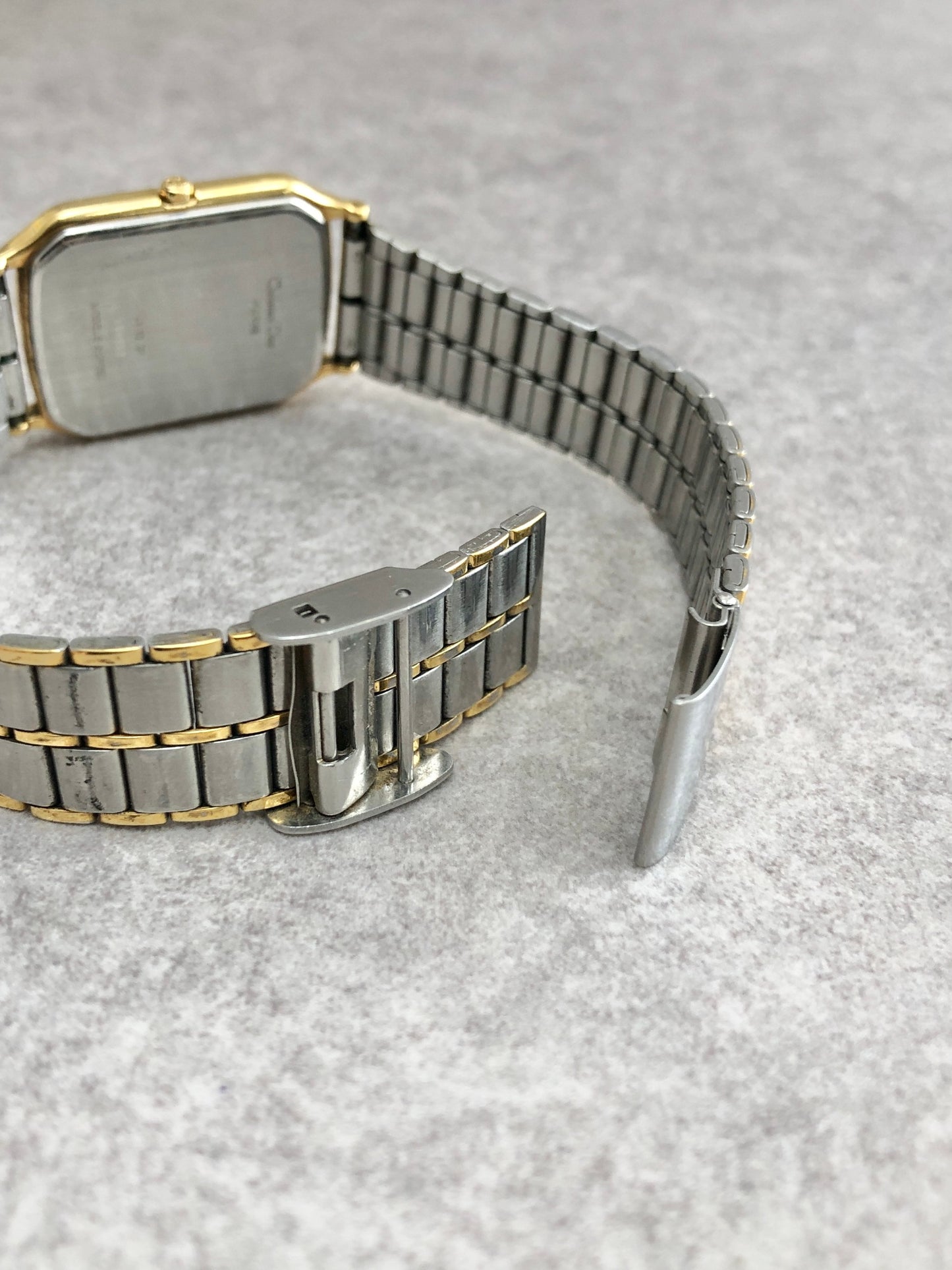 Christian Dior Quartz Watch Gold×Silver 41.12.01 Vintage 6gfb2c