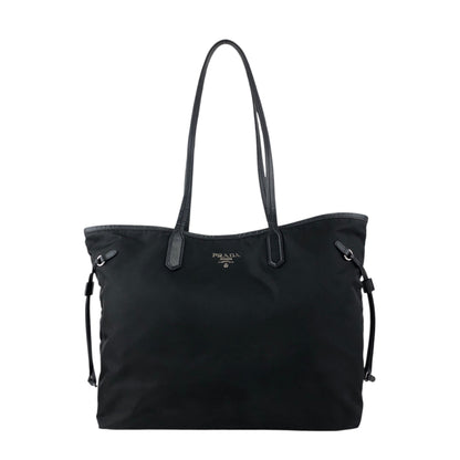 PRADA Logo Totebag Black Vintage tv4u47