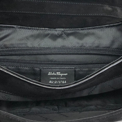Salvatore Ferragamo Gancini Shoulder bag Black Vintage p6iss8