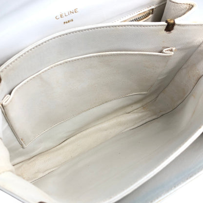 CELINE Horse Carriage Shoulder bag White Vintage tj6jzj