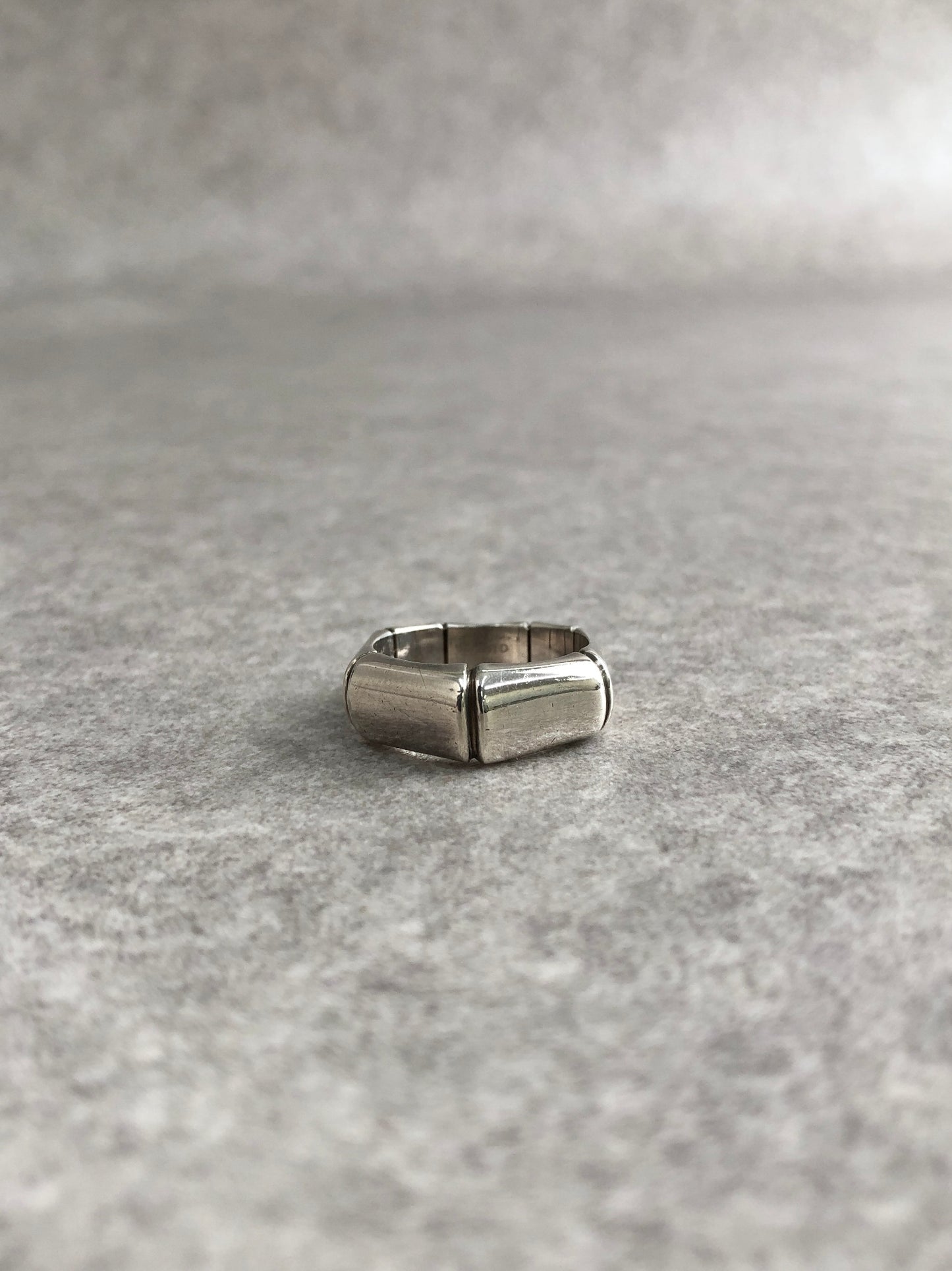 GUCCI Bamboo Ring Silver 925SILVER Vintage tsaeu6