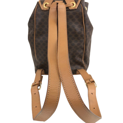 CELINE Macadam Gancini Backpack Brown Vintage bsm3xz