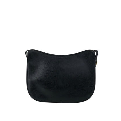 GUCCI Logo Shoulder bag Black Vintage u2u3ar