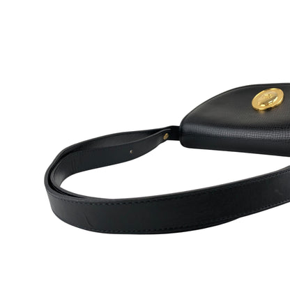 Christian Dior CD Logo Shoulder bag Black Vintage fdkx28