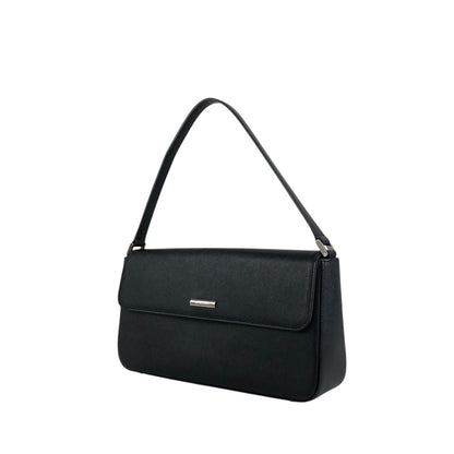 BURBERRY Logo Shoulder bag Black Vintage 5huwxe