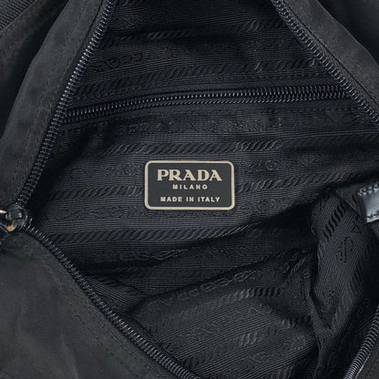 PRADA Tessuto Triangle Logo Totebag Black Vintage dmp62y