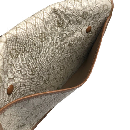 Christian Dior 蜂巢圖案單肩包 米色復古 j2d6mz