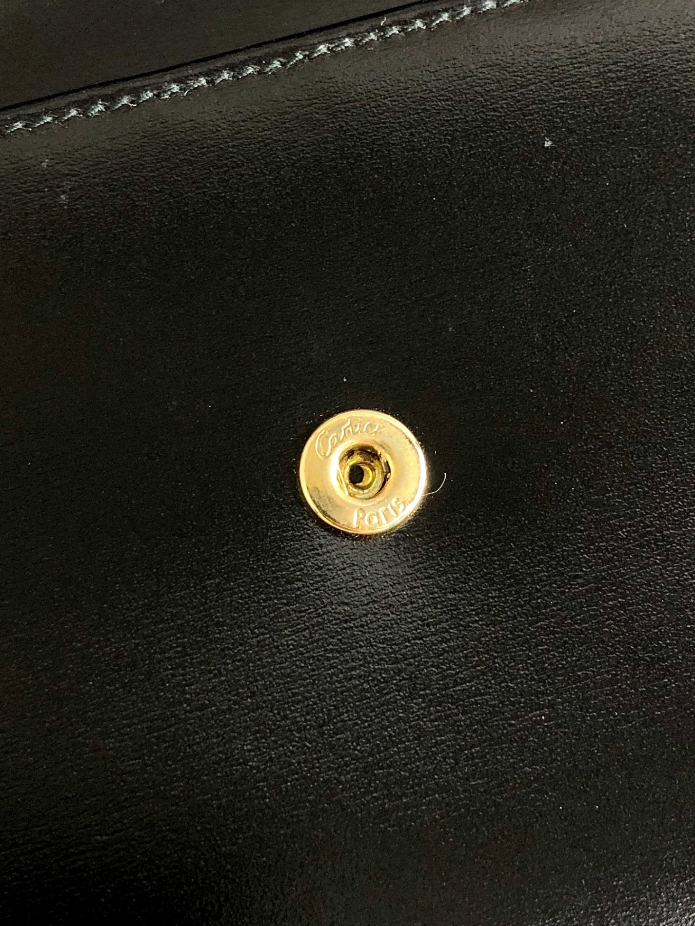 Cartier Trifold Wallet Black Vintage wfic4i