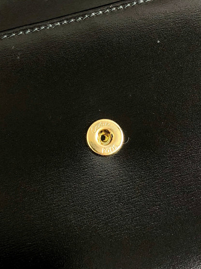 Cartier Trifold Wallet Black Vintage wfic4i