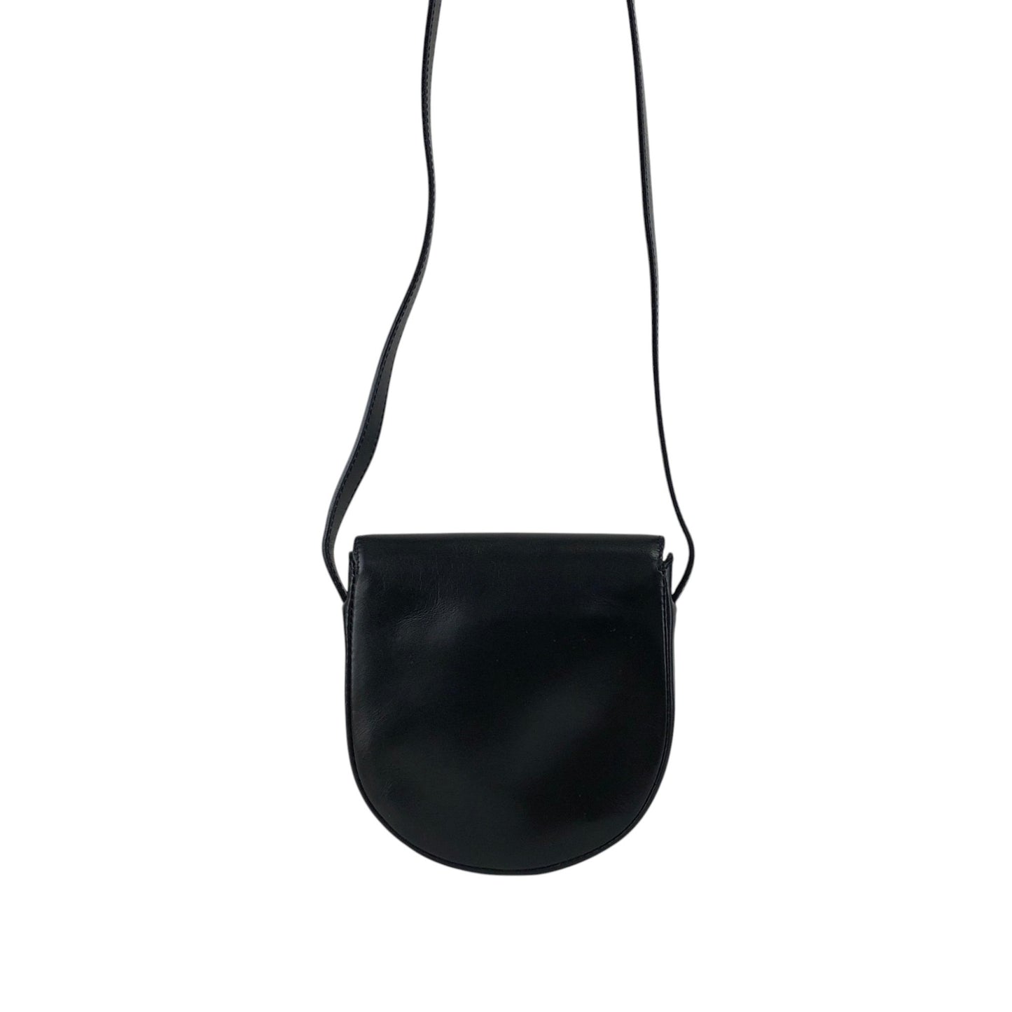 CELINE Circle Logo Small Shoulder bag Black Vintage va5bp4