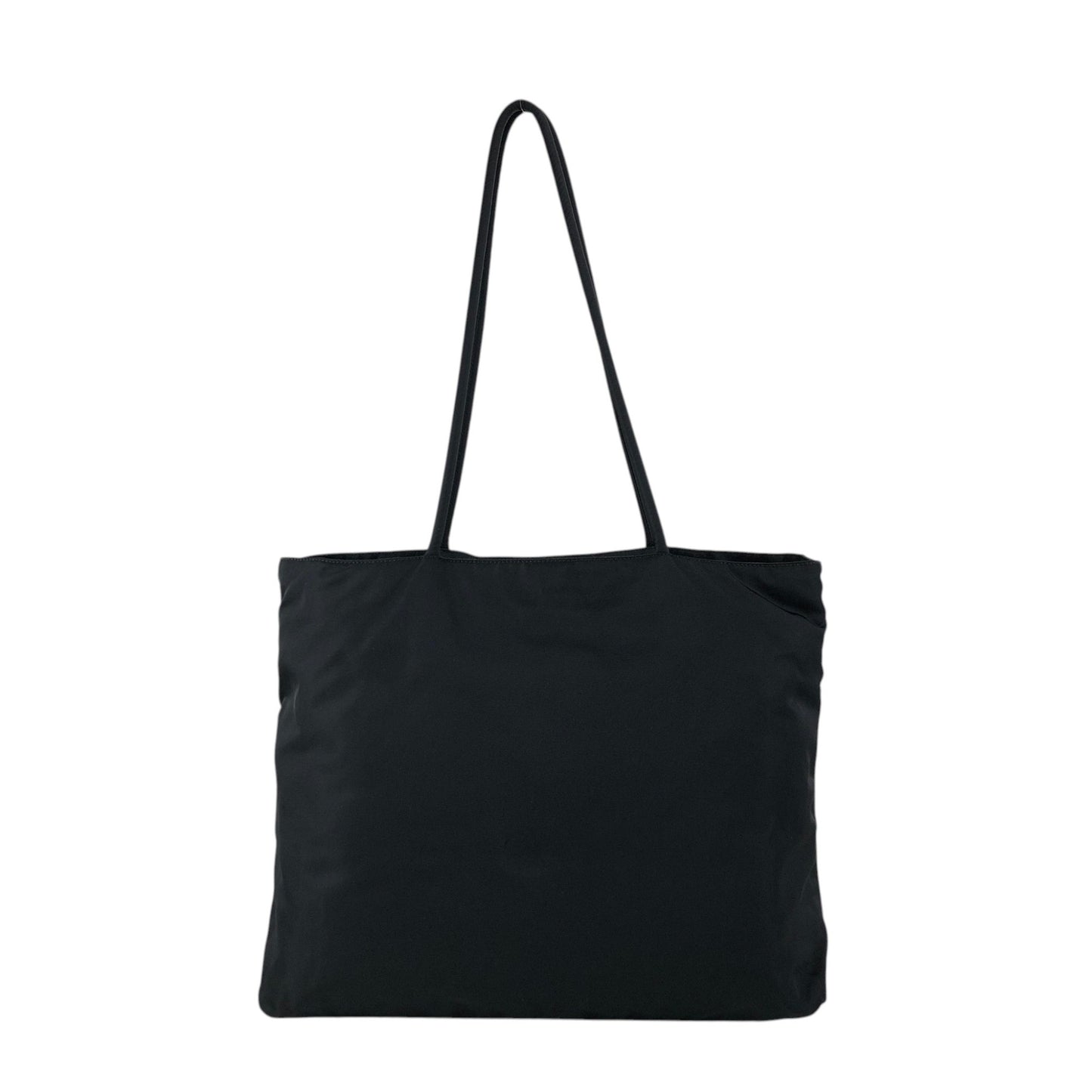 PRADA Tessuto Triangle Logo Totebag Black Vintage rp4ywn
