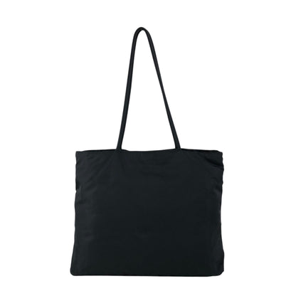 PRADA Tessuto Triangle Logo Totebag Black Vintage rp4ywn