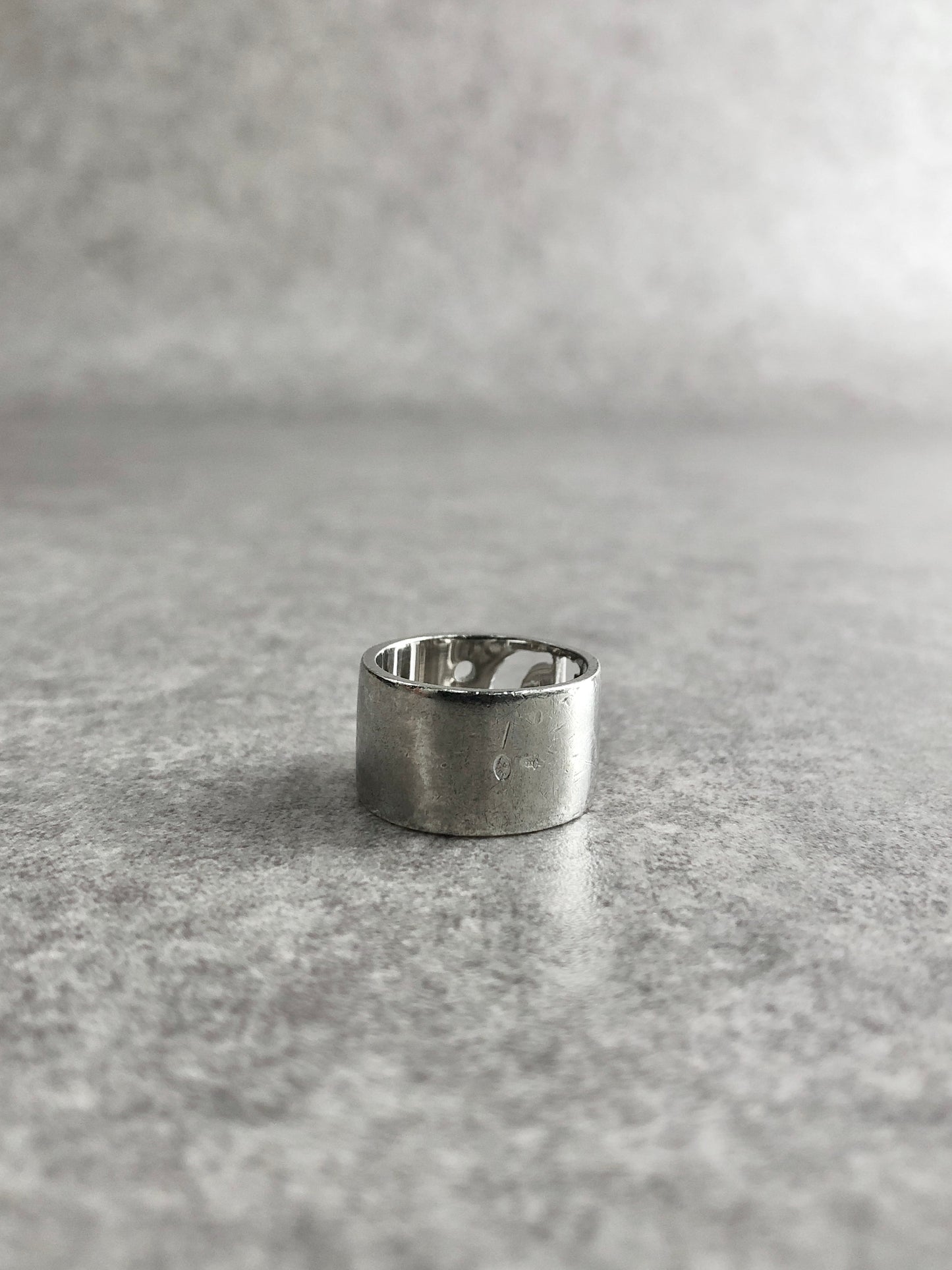 Christian Dior Logo Motif Ring Silver SILVER925 Vintage 8digxf