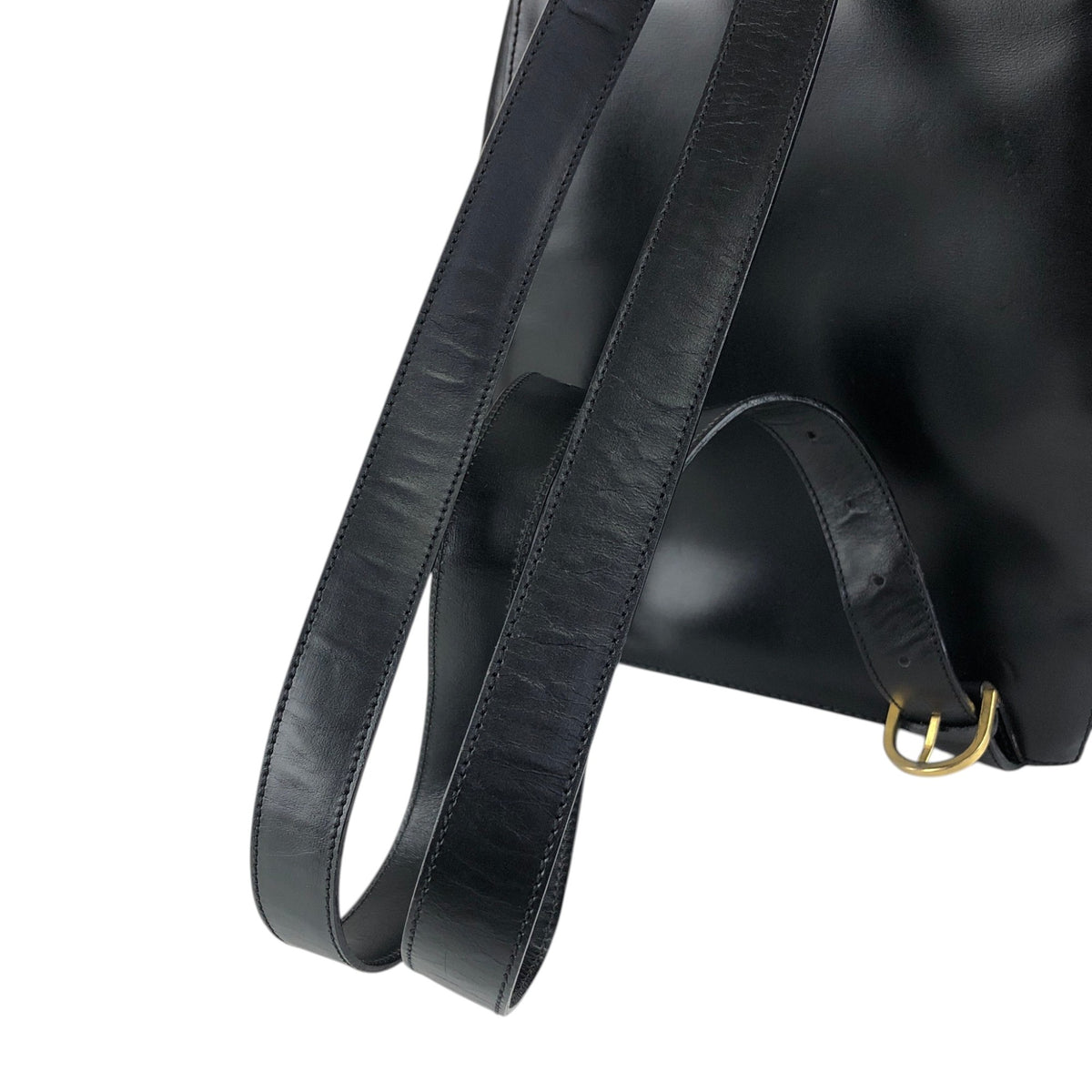 CELINE Gancini Backpack Black Vintage 6s3thv