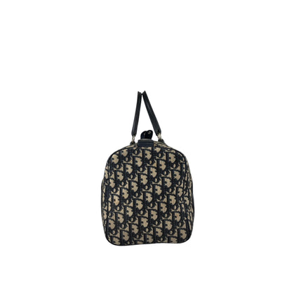 Christian Dior Trotter Handbag Boston bag Navy Vintage 3zr6kt