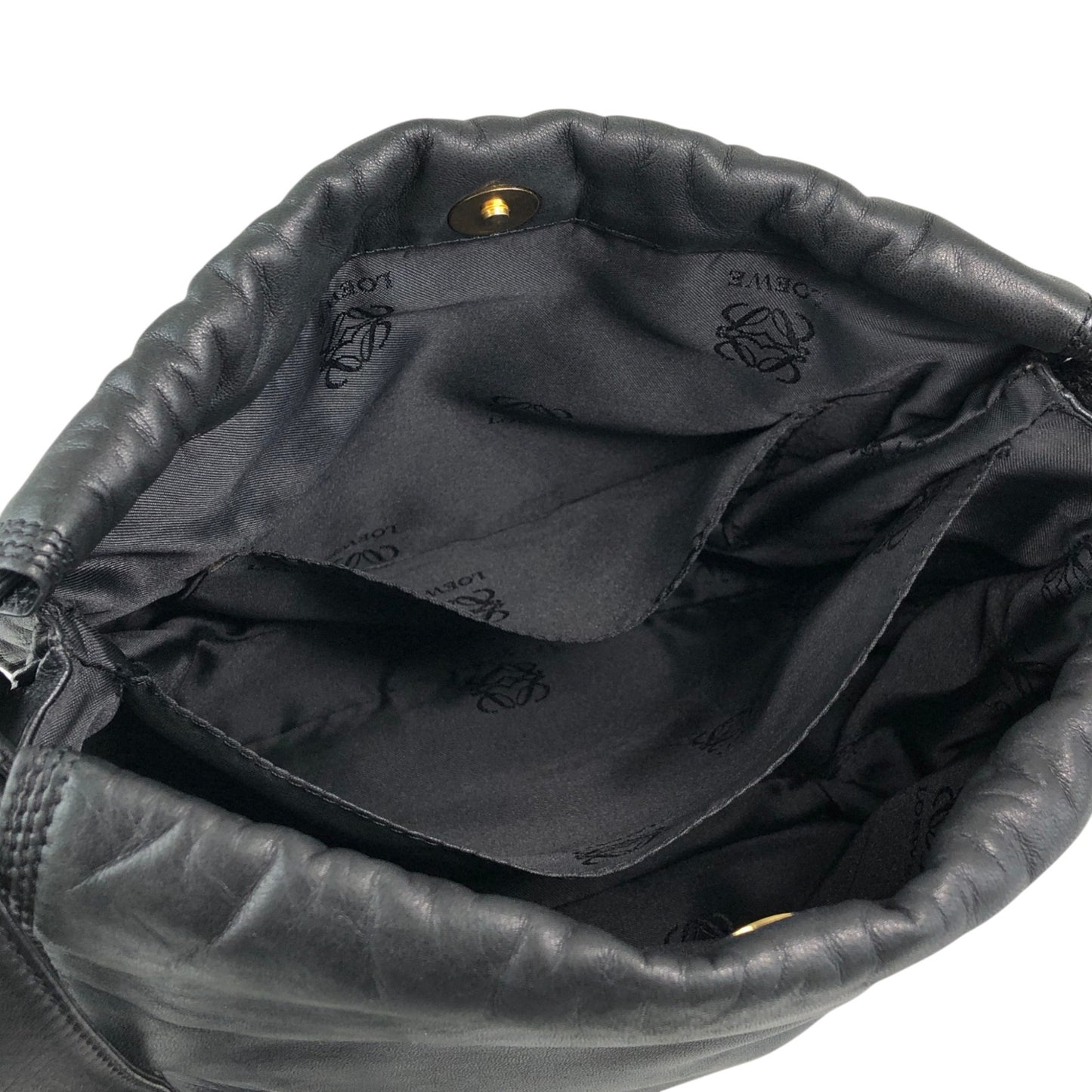LOEWE Anagram Shoulder bag Black Vintage cdbjnf
