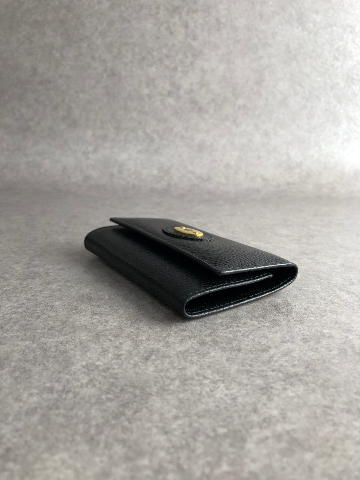 Christian Dior Logo Key Case Black Vintage jcym25