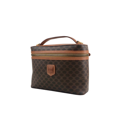 CELINE Macadam Blason Two-way Handbag Shoulder bag Vanity bag Brown Vintage vygm63