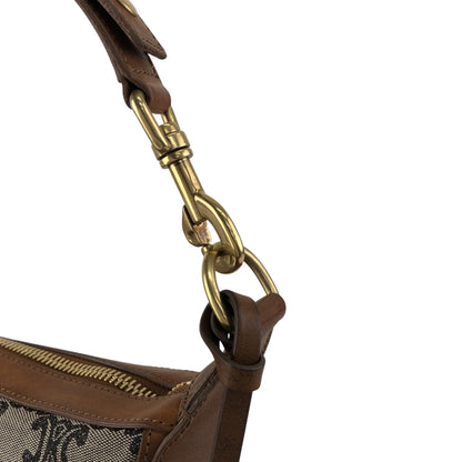 CELINE Macadam Shoulder bag Brown Vintage sun8w8