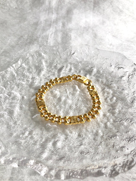 CELINE Triomphe Bracelet Gold Vintage 7da5xz – VintageShop solo