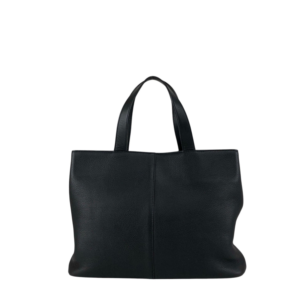 BURBERRY Logo Handbag Black Vintage w33ucy