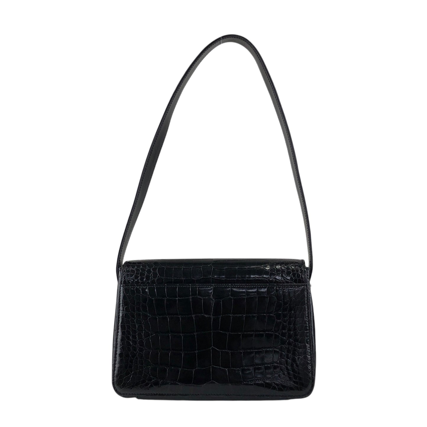 GUCCI Logo Shoulder bag Black Vintage is2idc